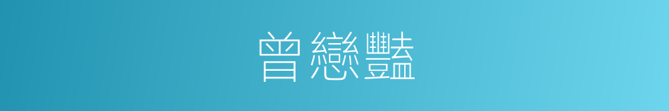 曾戀豔的同義詞