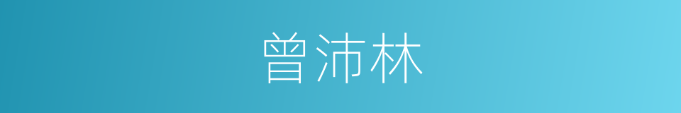 曾沛林的同义词