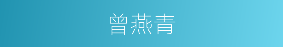 曾燕青的同义词