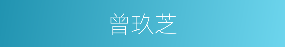 曾玖芝的同义词