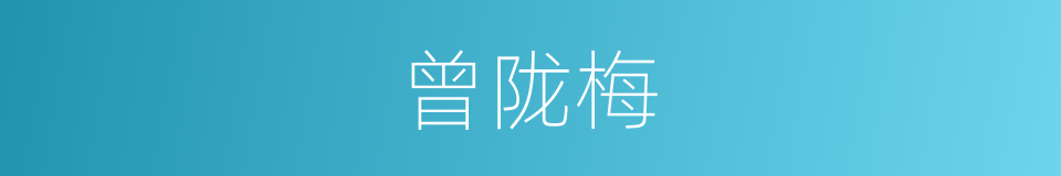 曾陇梅的同义词