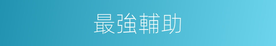 最強輔助的同義詞