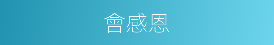 會感恩的同義詞