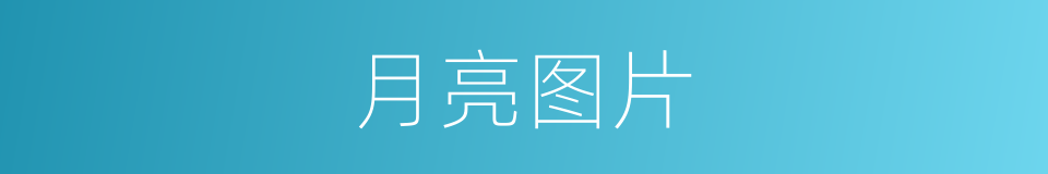 月亮图片的同义词