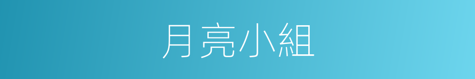 月亮小組的同義詞