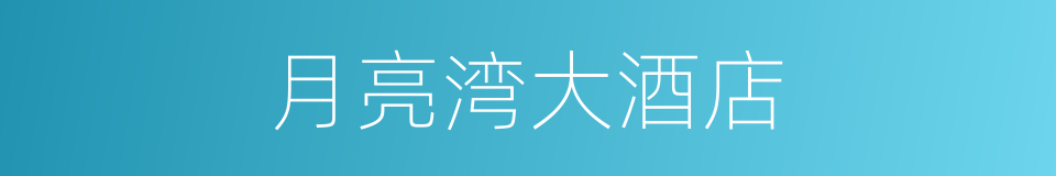 月亮湾大酒店的同义词