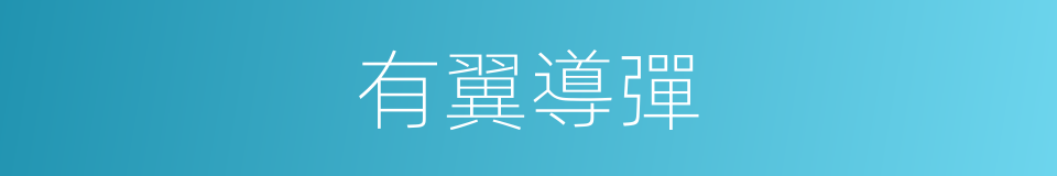 有翼導彈的同義詞