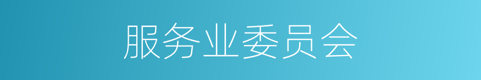 服务业委员会的同义词
