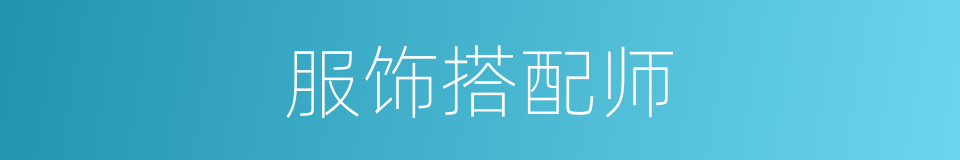 服饰搭配师的同义词