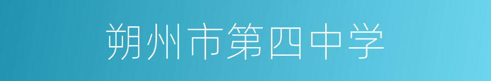 朔州市第四中学的同义词