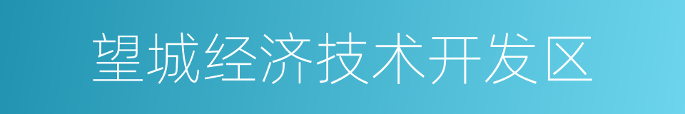 望城经济技术开发区的同义词