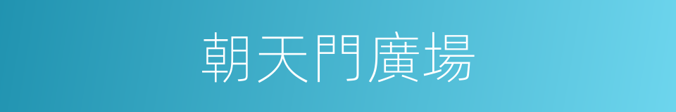 朝天門廣場的同義詞