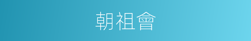 朝祖會的同義詞