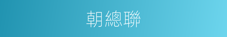 朝總聯的同義詞