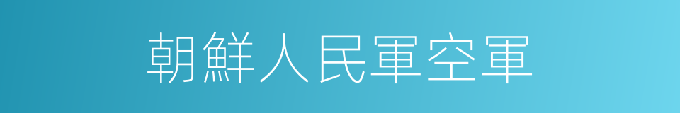 朝鮮人民軍空軍的同義詞