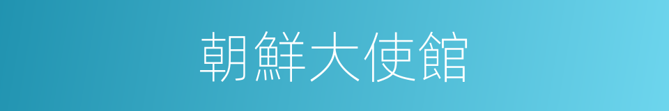 朝鮮大使館的同義詞