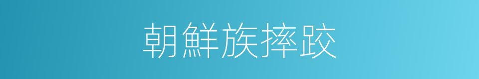 朝鮮族摔跤的同義詞