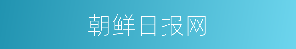 朝鲜日报网的同义词