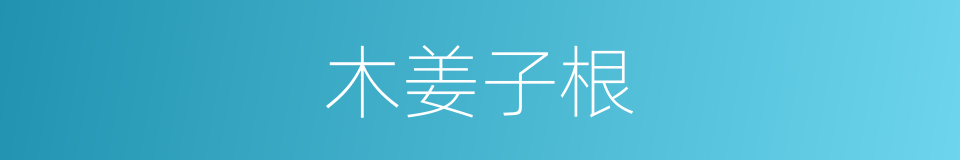 木姜子根的同义词