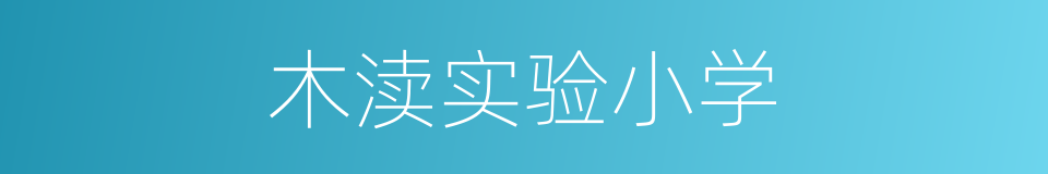 木渎实验小学的同义词