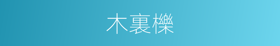 木裏櫟的同義詞