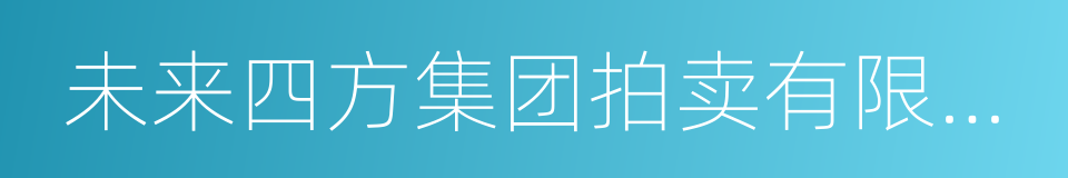 未来四方集团拍卖有限公司的同义词