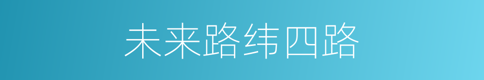未来路纬四路的同义词