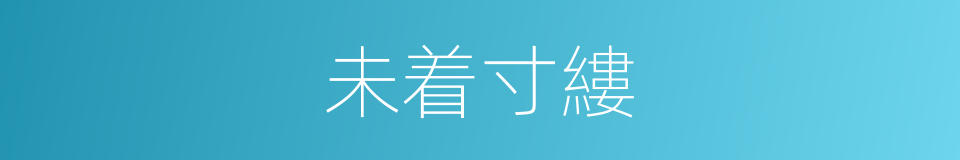 未着寸縷的意思
