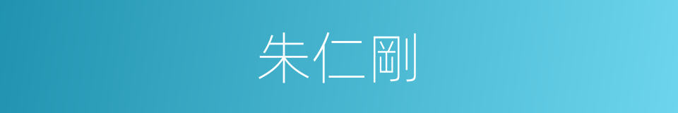 朱仁剛的同義詞