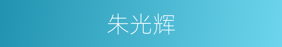 朱光辉的同义词