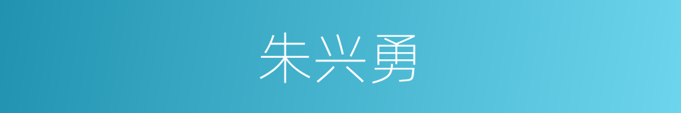朱兴勇的同义词