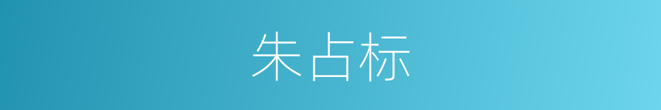 朱占标的同义词