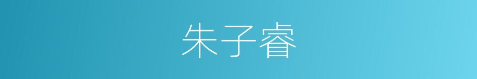 朱子睿的同义词