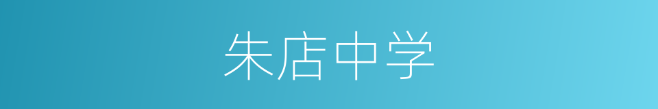 朱店中学的同义词