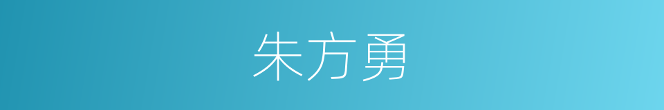 朱方勇的同义词