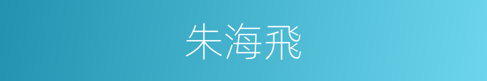 朱海飛的同義詞