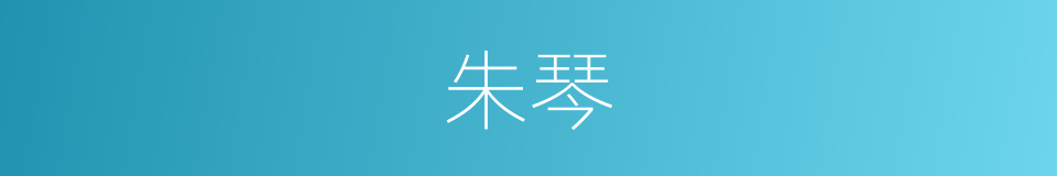 朱琴的同义词