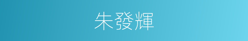 朱發輝的同義詞