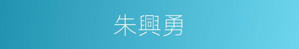 朱興勇的同義詞