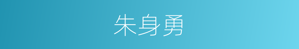朱身勇的同义词