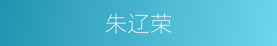 朱辽荣的同义词