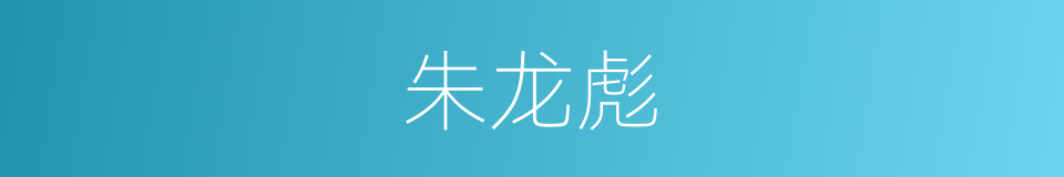 朱龙彪的同义词