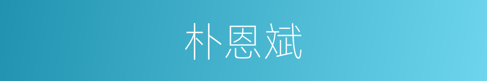 朴恩斌的同义词