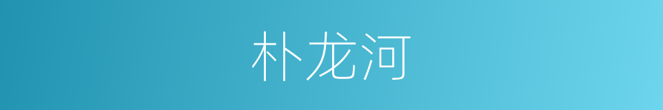 朴龙河的同义词