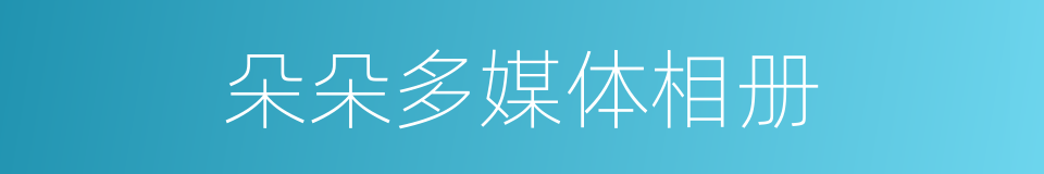 朵朵多媒体相册的同义词