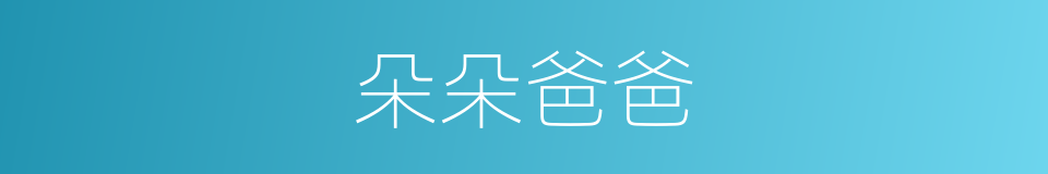 朵朵爸爸的同义词