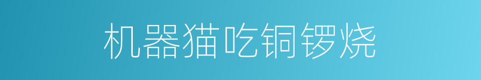 机器猫吃铜锣烧的同义词
