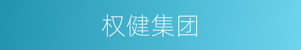 权健集团的同义词