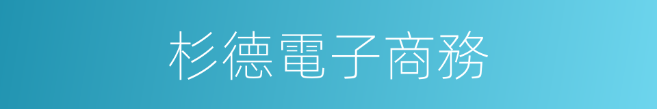 杉德電子商務的同義詞