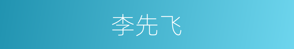 李先飞的同义词